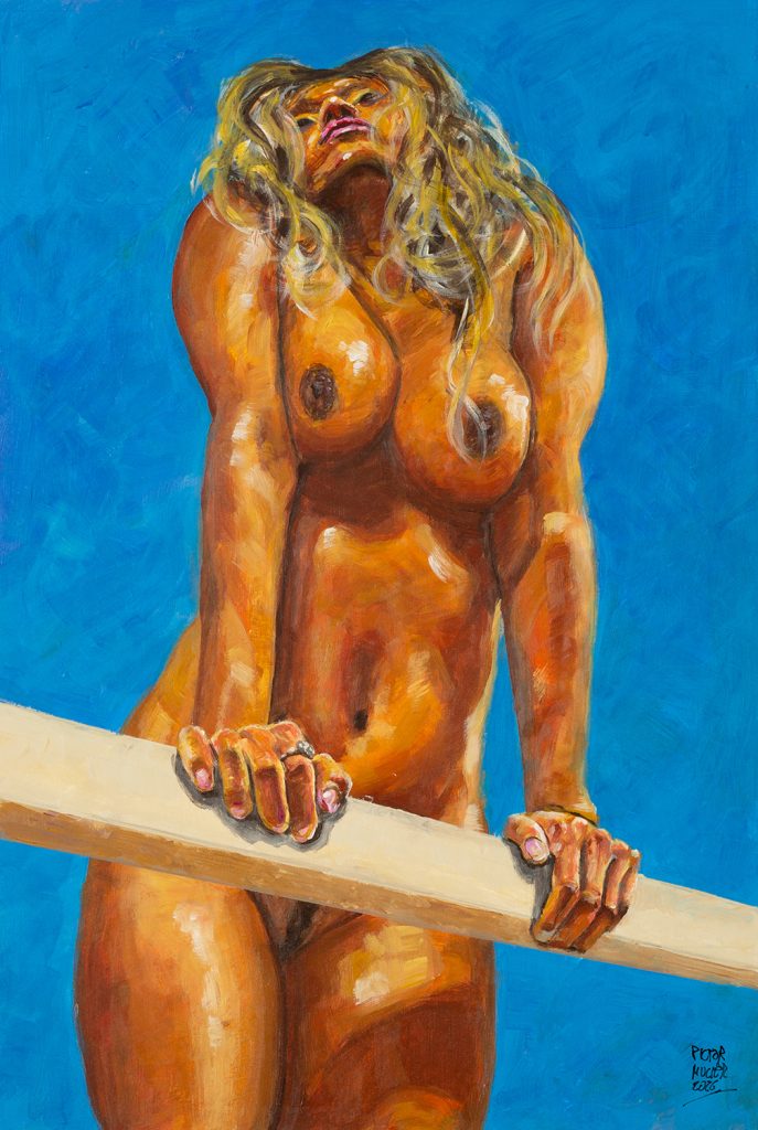 Nota Mu naked on the balcony by Pictor Mulier