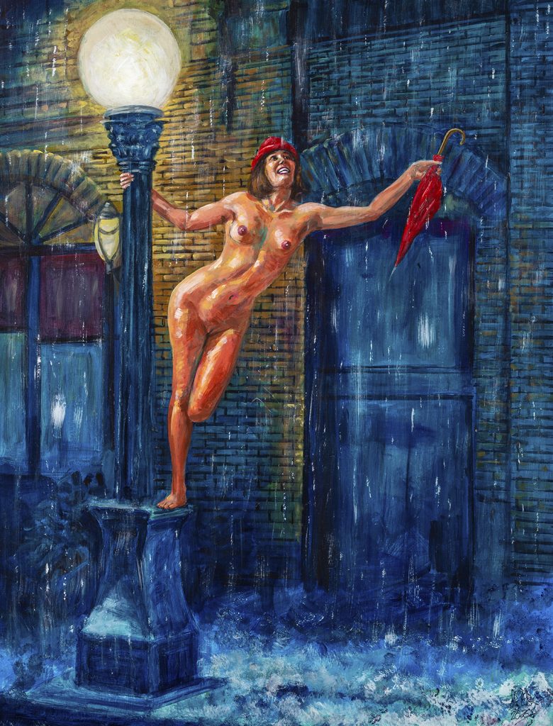 Cantando desnuda bajo la lluvia por Pictor Mulier